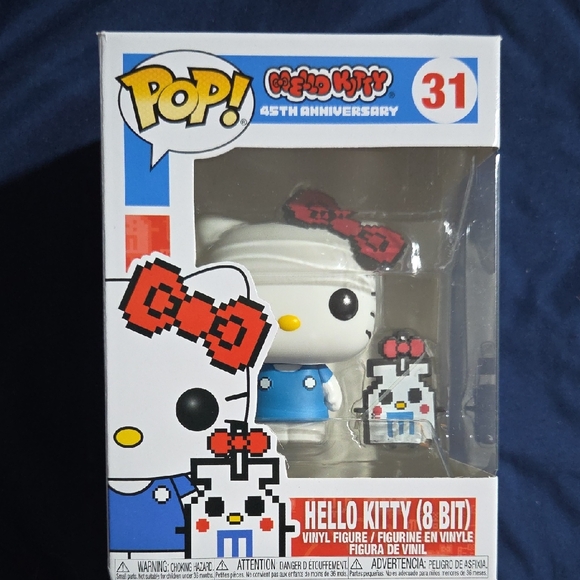 Funko Other - Funko Pop! Hello Kitty 8-Bit Vinyl Figure with Red Bow